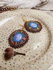 Náušnice - Madaba  earrings n.7 - vyšívané náušnice - 16553189_