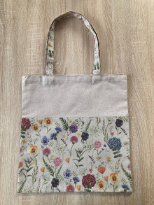 Nákupné tašky - Nákupná taška - kvetinky - 16555124_