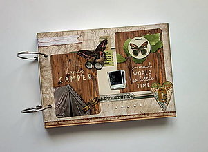 Papiernictvo - Fotoalbum - cestovateľský retro album CampingA5 - 16553397_
