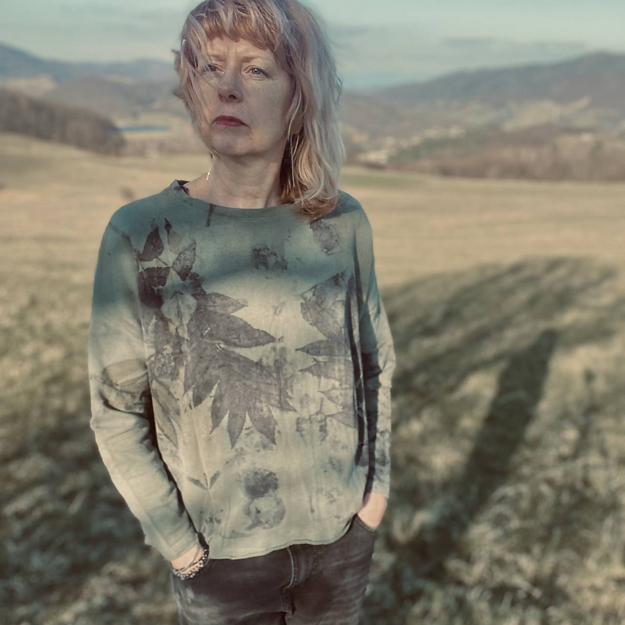 top upcyclovany "green "