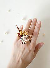 Prstene - Kvetinový prstienok "tôňa zapadajúceho slnka" - 16553866_