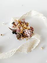 Náramky - Kvetinový náramok "tôňa zapadajúceho slnka" - 16553877_