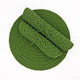 Úžitkový textil - Bavlnené prestieranie pod tanier (zelená avokádo) - 16553896_