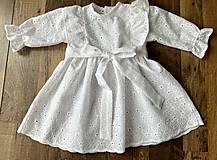 Detské oblečenie - Madeirové šaty na krst - 16555509_