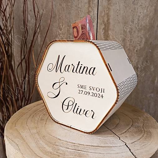 Úložné priestory & Organizácia - Svadobná pokladnička na peniaze, na "REDOVÝ tanec" - 16552750_