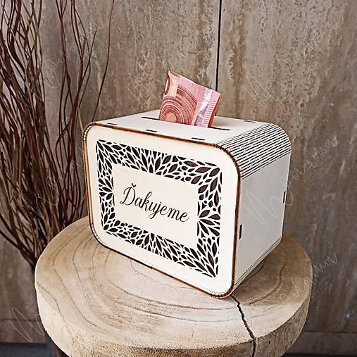 Úložné priestory & Organizácia - Svadobná pokladnička na peniaze, na "REDOVÝ tanec" - 16552751_