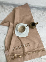 Úžitkový textil - Ľanová utierka ,,mamka" POWDER - 16555260_