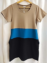Šaty - Dámské šaty tříbarevné - S/M,M/L,L/XL - 16553256_