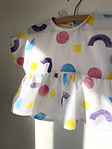 Detské oblečenie - Detský mušelínový top LIA - 16554732_