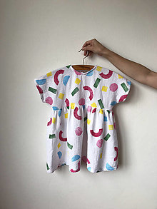 Detské oblečenie - Detské mušelínové šaty EMMA - 16554832_