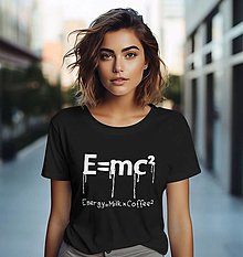 Topy, tričká, tielka - Dámske tričko - Einstein Coffee - 16555672_