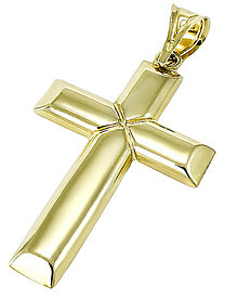 Iné šperky - zlatý krížik Glare 460 - 16554694_