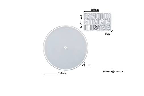 Nástroje - Silikónová forma - Hodiny - Čisté s Rímskou formou - 16558820_
