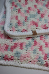Detský textil - Pletená deka puffy 1. - 16556391_