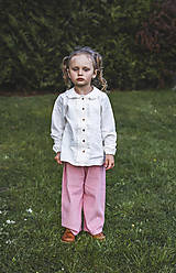 Detské oblečenie - Detské ružové menčestráky Dora - 16558316_