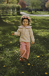 Detské oblečenie - Detské ružové menčestráky Dora - 16558318_