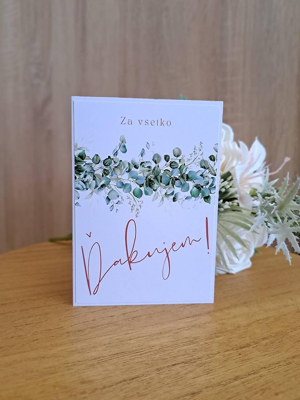 Pohľadnica Ďakujem