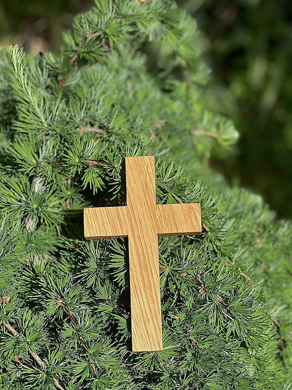 Drevený kríž dubový-čistý