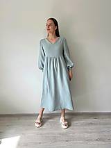 Šaty - Mušelínové šaty dlhé -Lina- - 16557376_