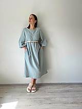 Šaty - Mušelínové šaty dlhé -Lina- - 16557379_