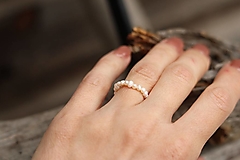 Prstene - Perlový prsteň - mini - 16557277_