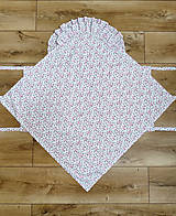 Detský textil - Ružová kvetinová zavinovačka s klasickým viazaním - D10 - 16556700_