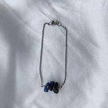 Náramky - Základne náramky s kamienkami (Modry lapis lazuli) - 16558708_