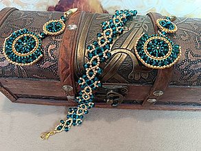 Sady šperkov - Mira náušnice s náramkom - 16558256_