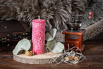 Sviečky - Sviečka z palmového vosku Mandala - 16558233_