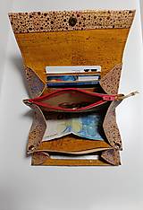 Peňaženky - Korková harmoniková peňaženka - 16561032_