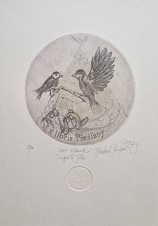 Grafika - Spev sýkoriek (bez farby a bez obálok) - 16560551_
