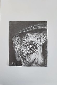 Kresby - Portrét starého pána - 16559800_