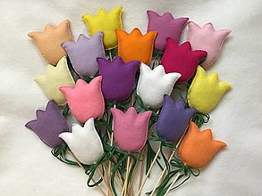Dekorácie - Jarné tulipány -  mix farieb - 16561674_