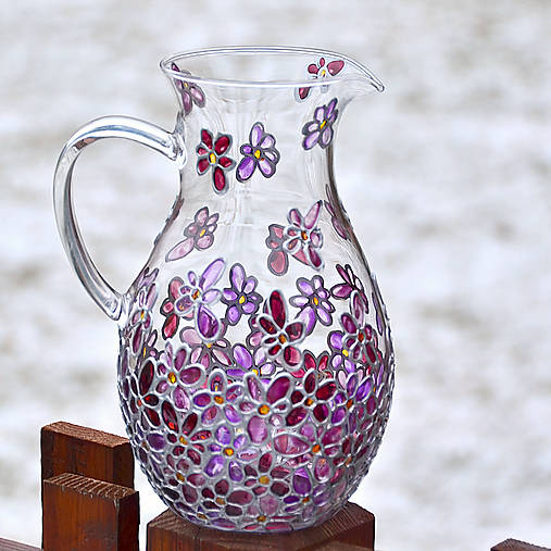 Nádoby - Skleněný džbán 1,5 l - 16561093_