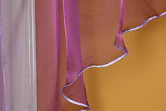 Úžitkový textil - Záclona fialové trojuholníky - 16560677_
