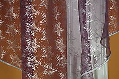 Úžitkový textil - Záclona fialové trojuholníky - 16560678_