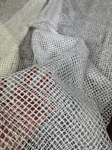 Úžitkový textil - Záclona mriežka v metráži v béžovom - 16560726_