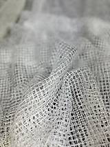 Úžitkový textil - Záclona mriežka v metráži v béžovom - 16560727_
