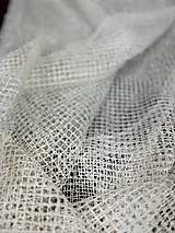 Úžitkový textil - Záclona mriežka v metráži v béžovom - 16560728_