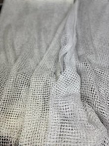 Úžitkový textil - Záclona mriežka v metráži v béžovom - 16560723_
