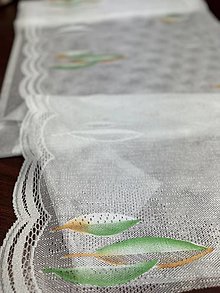 Úžitkový textil - Žakárová záclona v metráži v krémovom - 16561005_