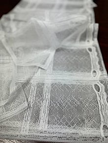 Úžitkový textil - Žakárová záclona v metráži na putká - 16561013_