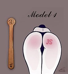 Iné doplnky - Značkovacia BDSM plácačka - Model 1 - 16559288_