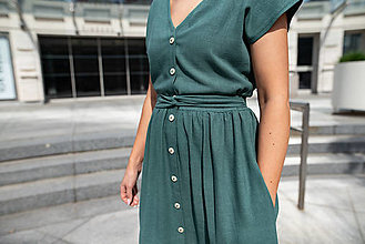 Šaty - Smart Dress 02 (XS/S - Zelená) - 16563049_