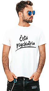 Pánske oblečenie - Čistá psychiatria pánske (L - Biela) - 16563555_