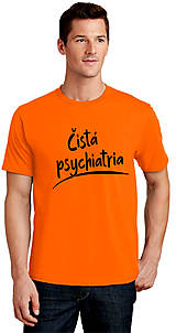 Pánske oblečenie - Čistá psychiatria pánske (L - Oranžová) - 16563559_