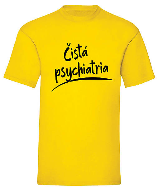 Čistá psychiatria pánske (XXL - Žltá)