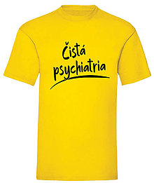 Pánske oblečenie - Čistá psychiatria pánske (S - Žltá) - 16563586_