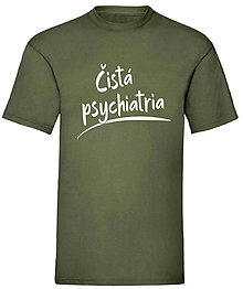 Pánske oblečenie - Čistá psychiatria pánske (XL - Zelená) - 16563608_