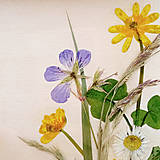 Dekorácie - Drevený živicový obrázok _ Lúčne kvety 5 - 16561860_